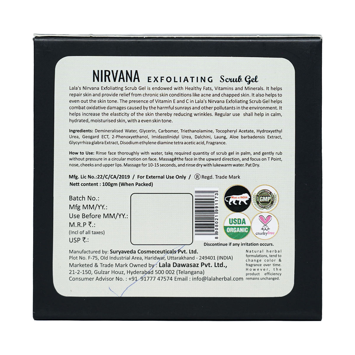 Nirvana Exfoliating Scrub Gel