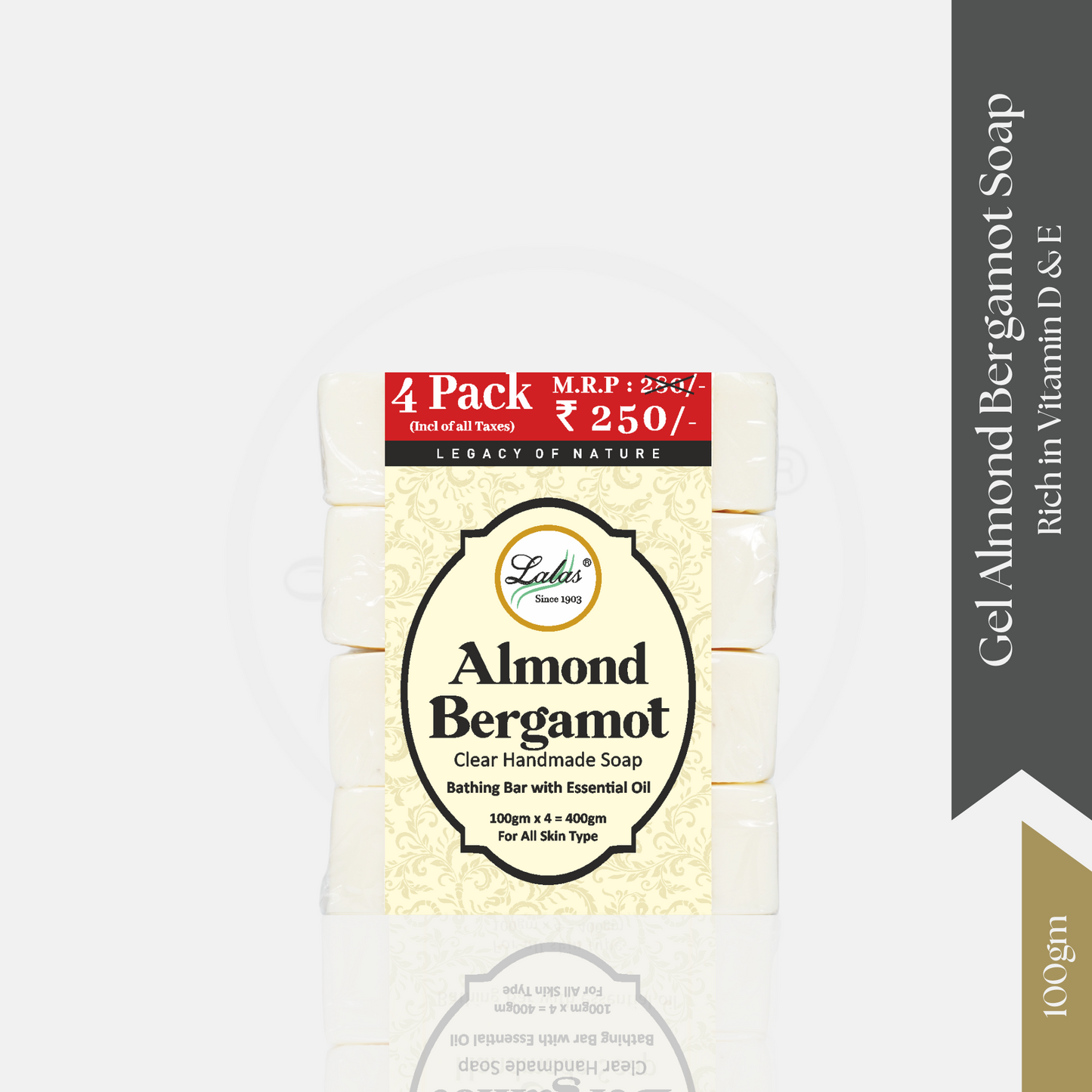 Almond Bergamot Handmade Soap