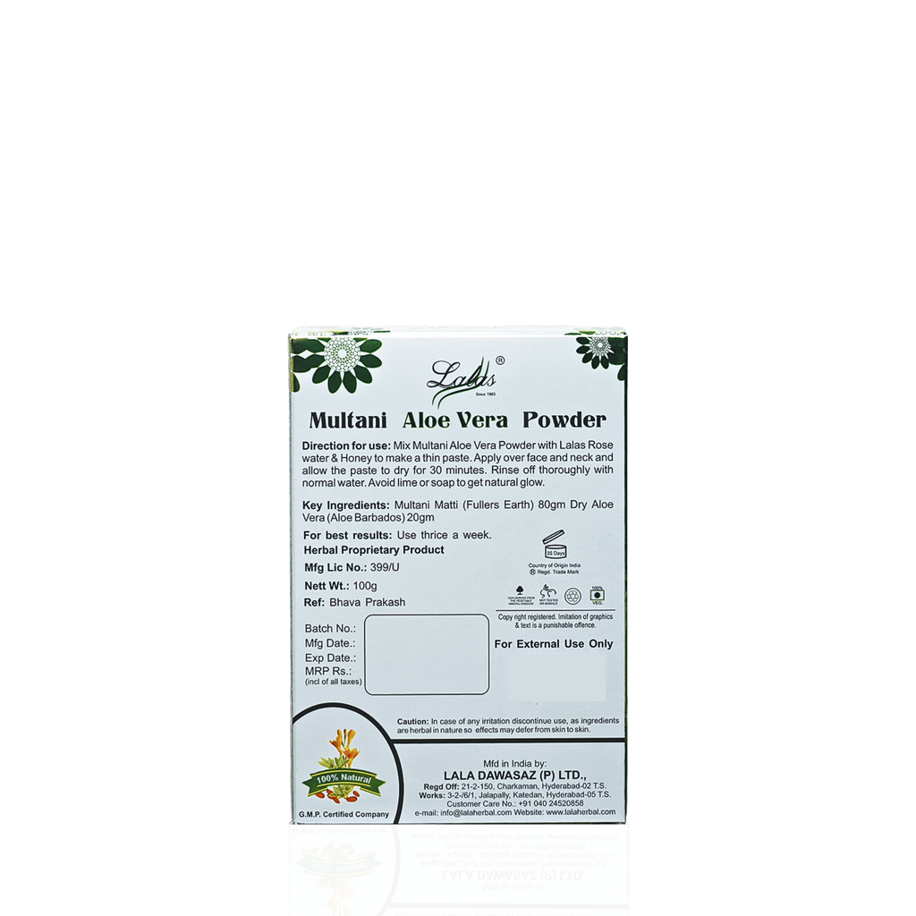 Multani With Aloe Vera Powder