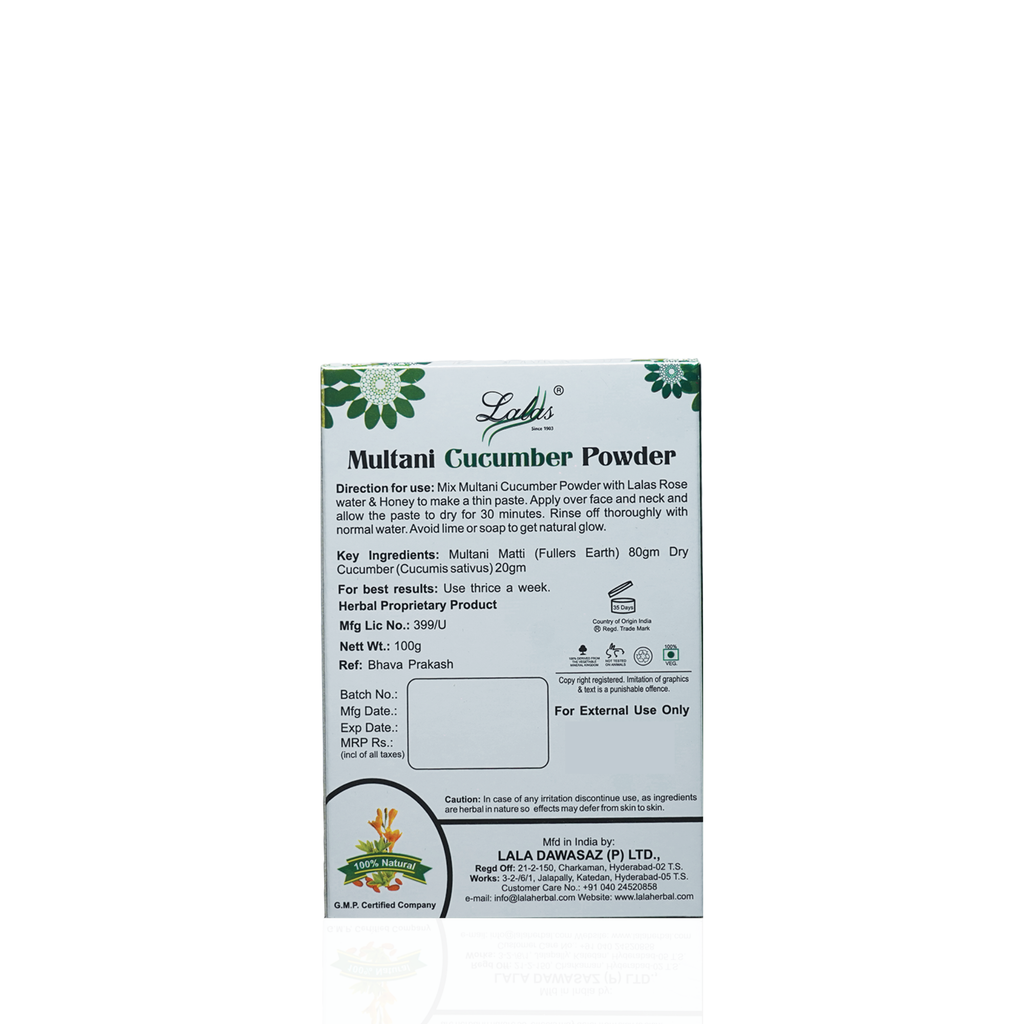 Multani With Cucumber Powder