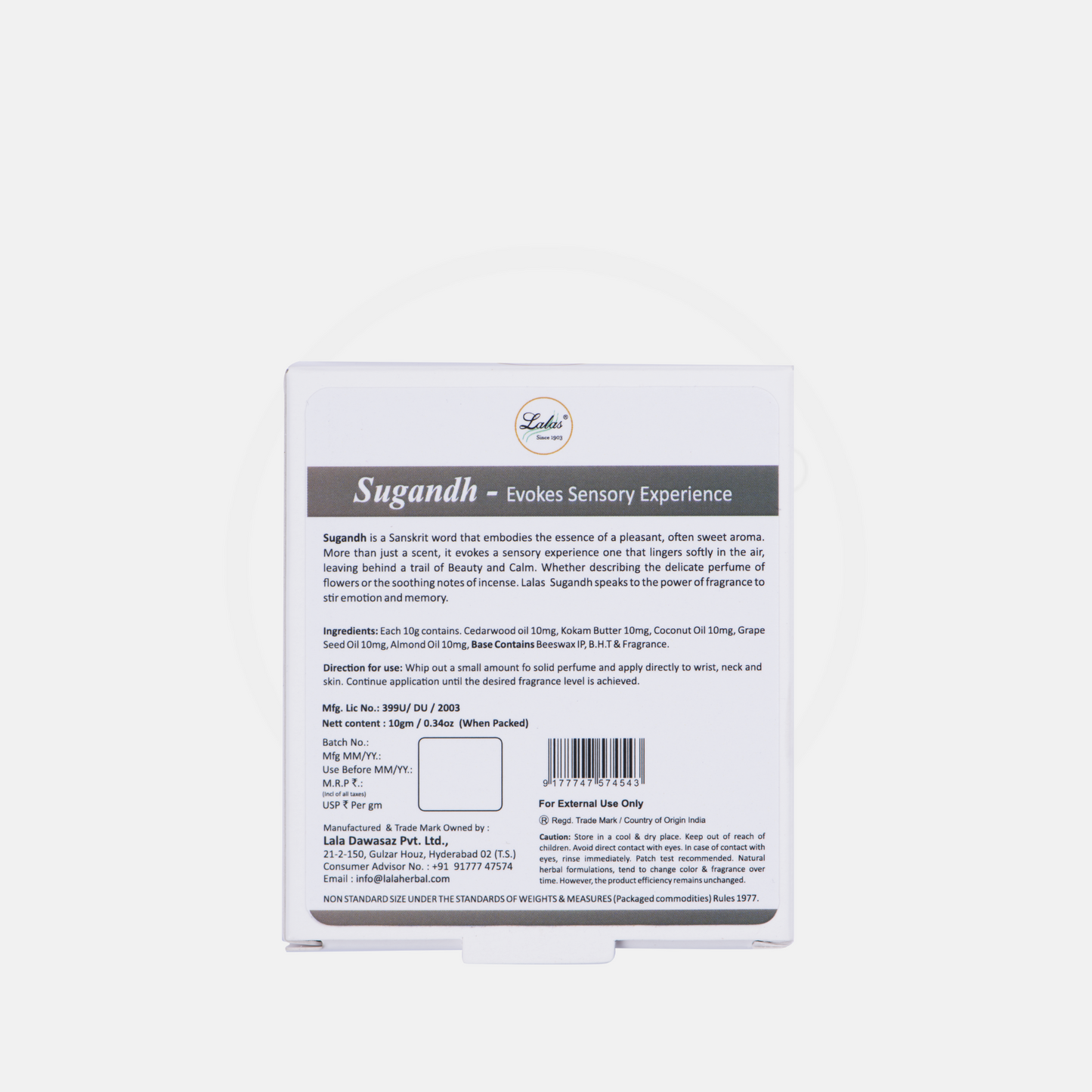 Sugandh Solid Perfume
