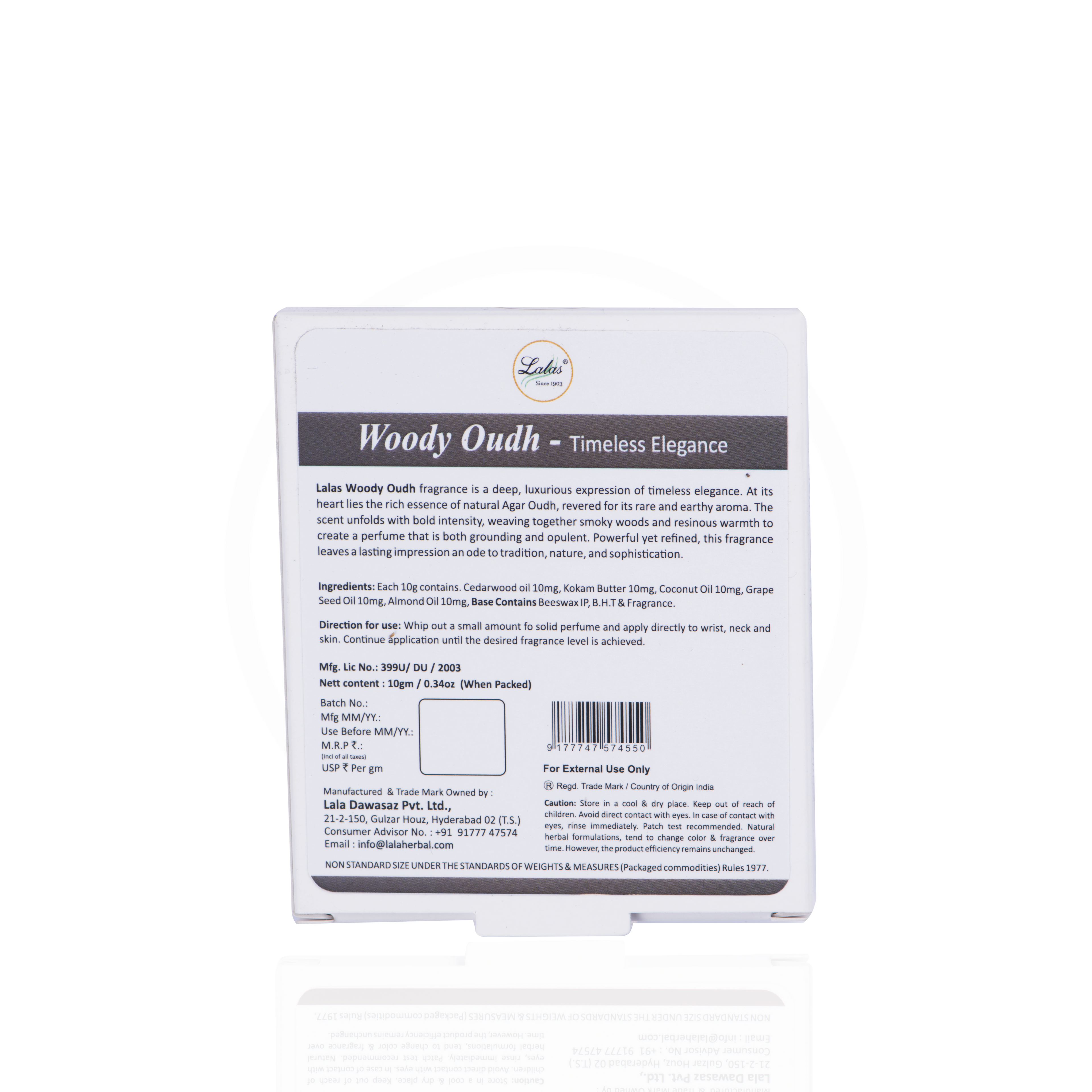 Woody Oudh Solid Perfume